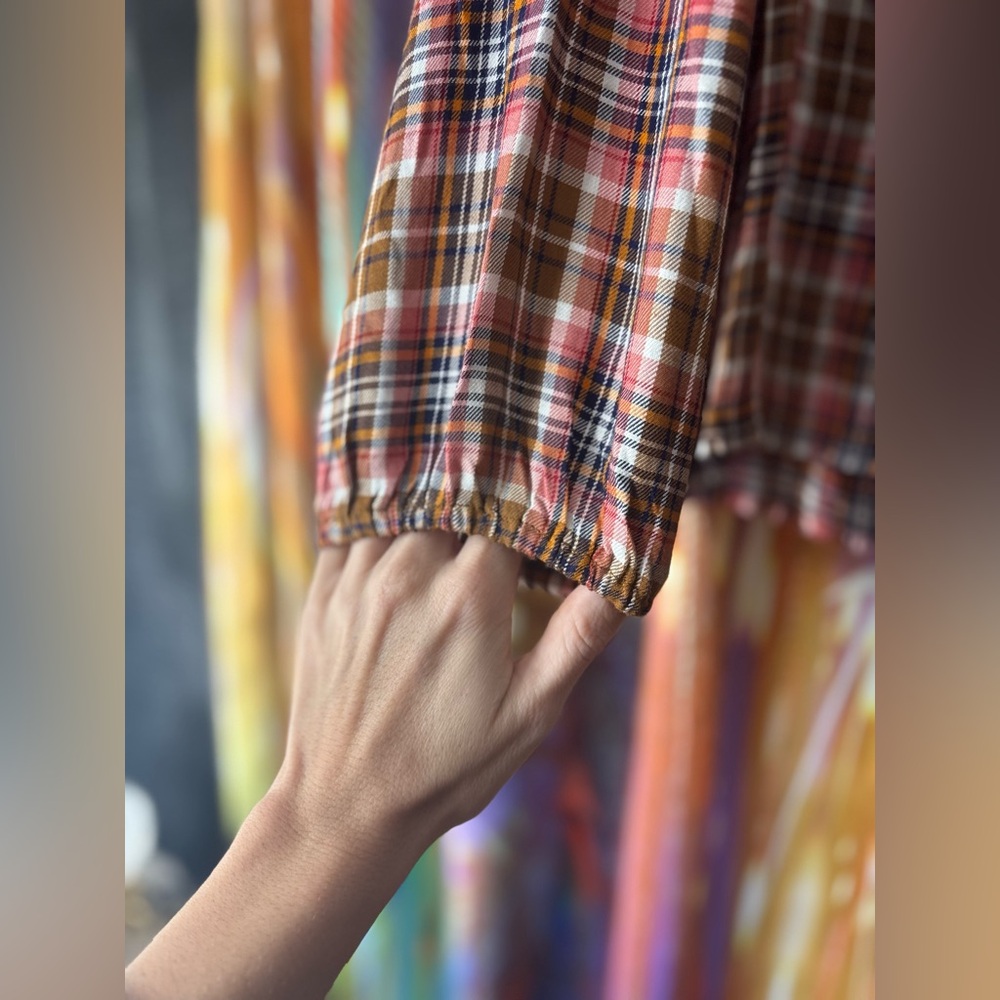Point Sur Plaid Button-Up Blouse - image 2